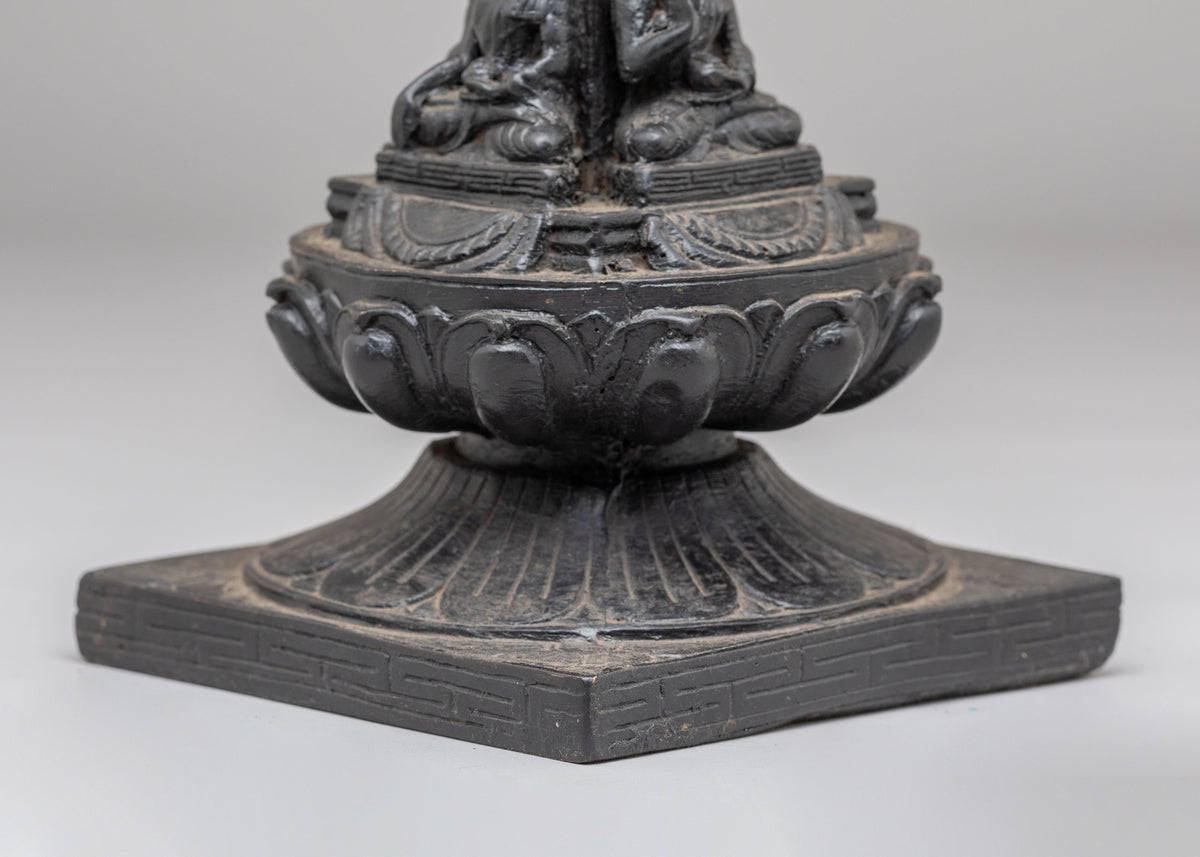 Tibetan Buddhist Five Buddha Stupa | Handcrafted Buddhist Artwork