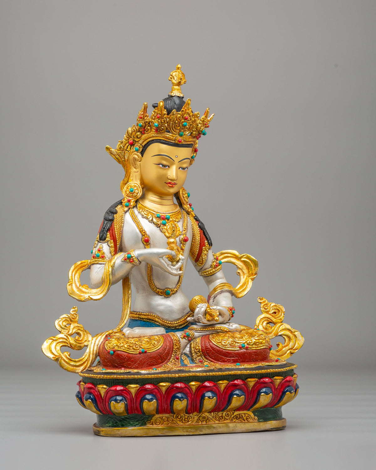 Vajrasattva Buddhist Purification Statue | Traditional Tibetan Artwork