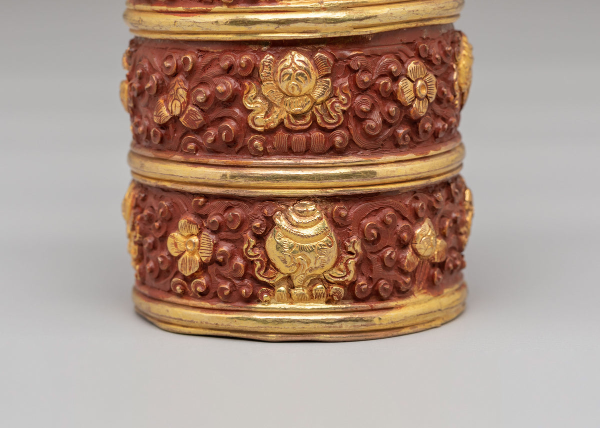 Traditional Tibetan Dhupur Rice Pot | Sacred Offering Vessel for Rituals