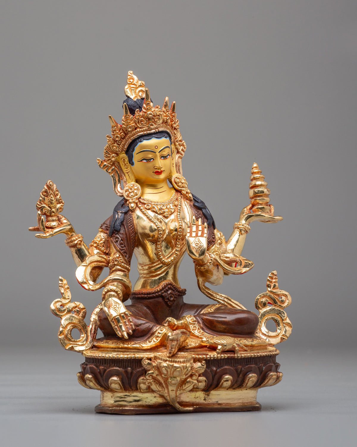 Handcrafted Lakshmi Sculpture | Sacred Altar Home Decor