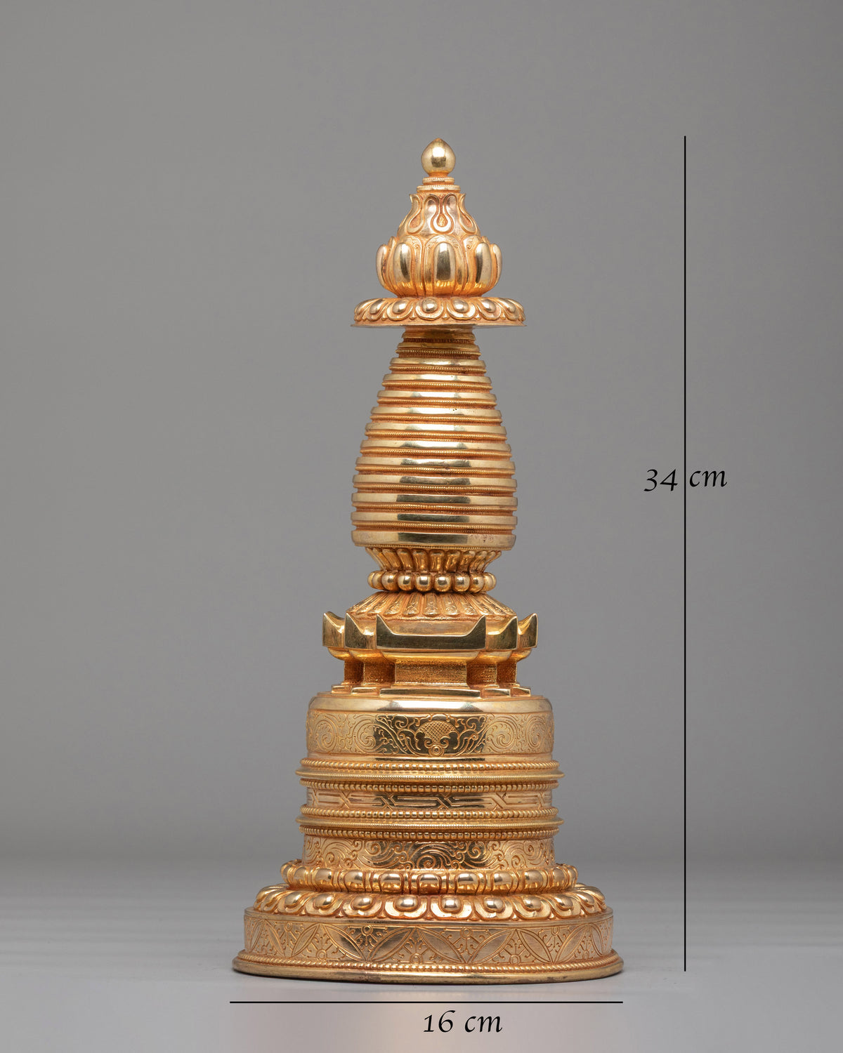 Sacred Buddhist Kadampa Chorten | Handcrafted Tibetan Buddhist Stupa