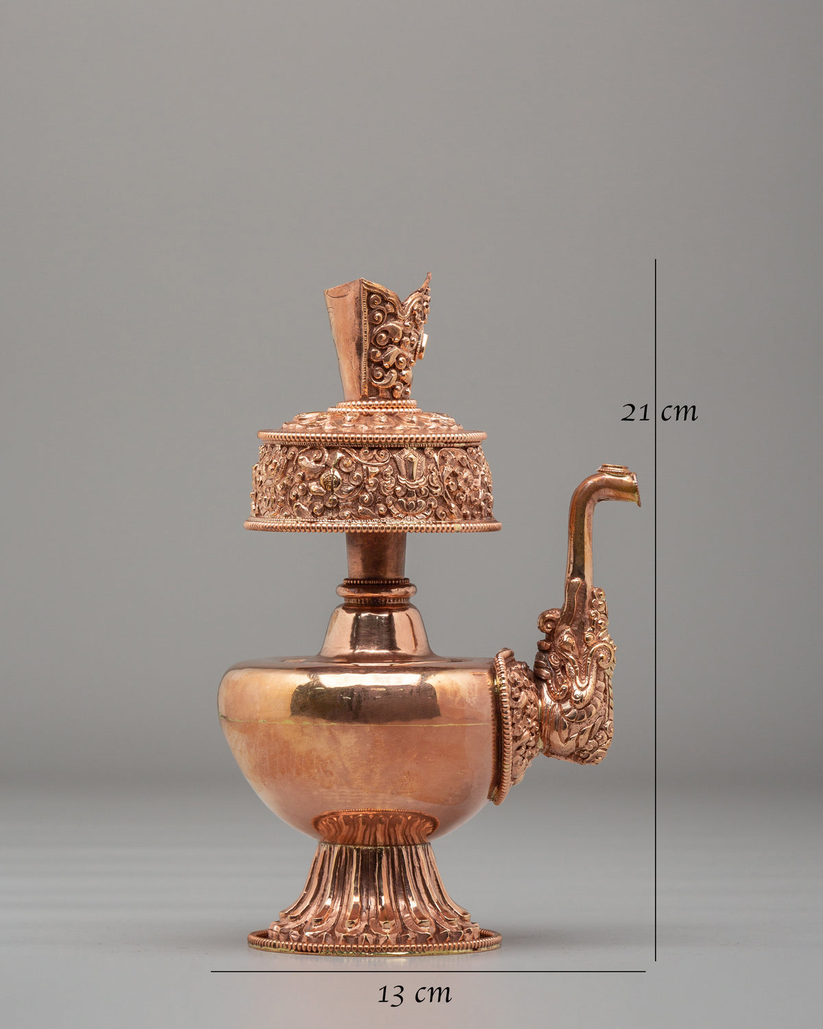 Buddhist Shrine Bhumba Set | Handcrafted Copper Ritual Vessels