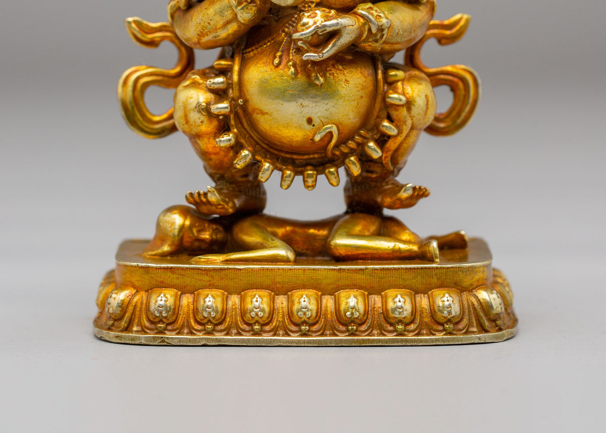 Shakya Mahakala Buddhist Protector Statue | Tibetan Wrathful Deity Figurine