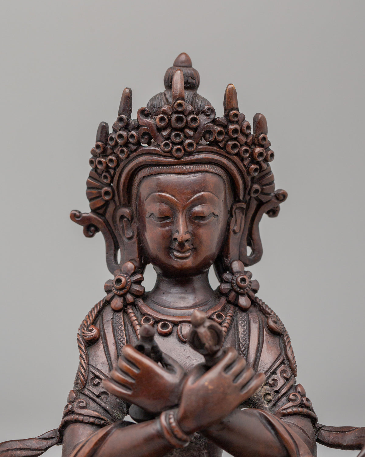 Tibetan Vajradhara Buddha Statue | Sacred Sculpture for Altar Space