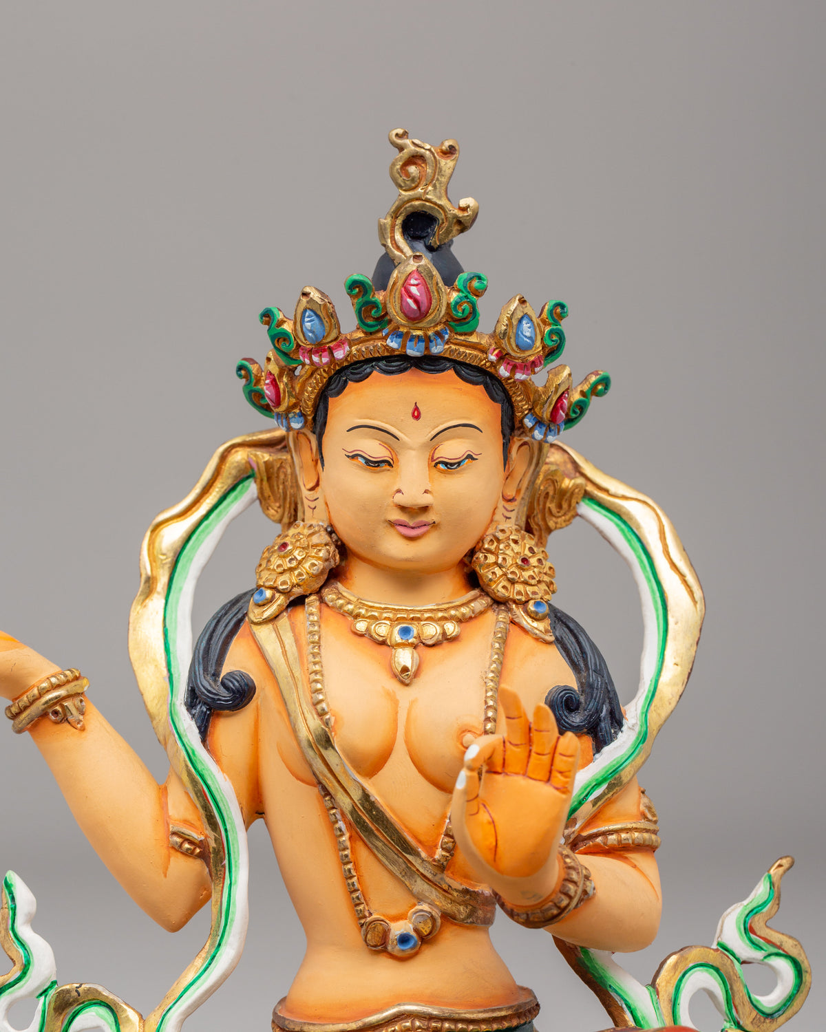 Yeshe Tsogyal and Mandarva Statue | Sacred Vajrayana Master Set
