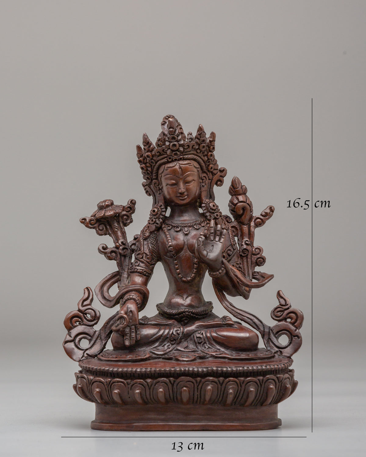 White Tara Meditation Statue | Tibetan Healing Deity Artwork