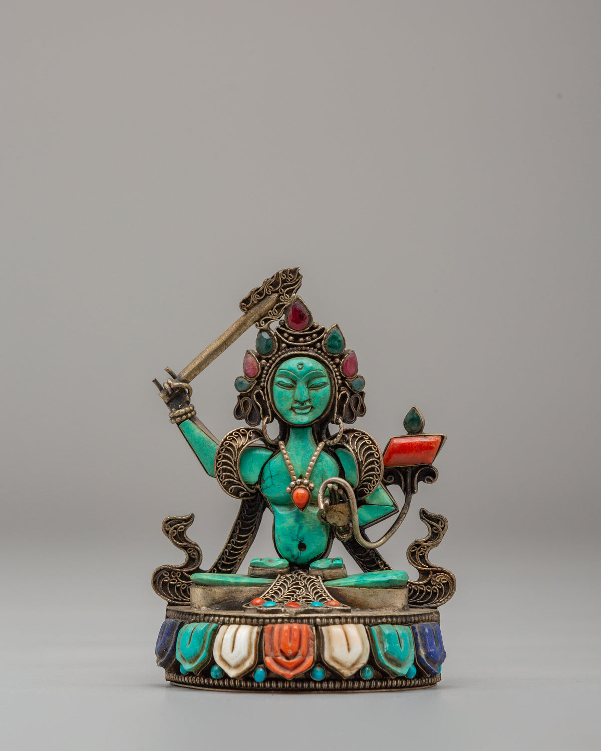 Handmade Manjushri Wisdom Statue | Spiritual Home Decor
