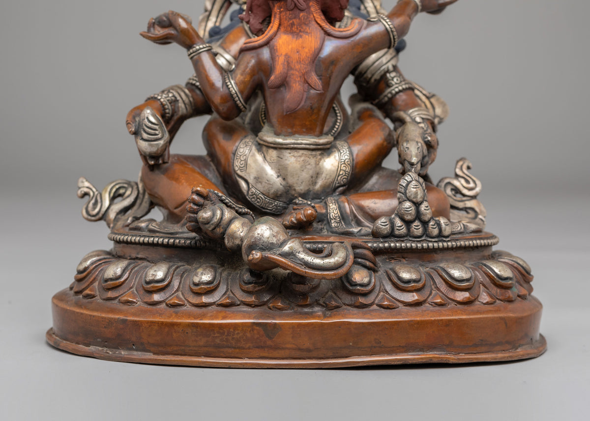 Buddhist Shrine Dzambhala Statue | Tibetan Wealth Deity Sculpture