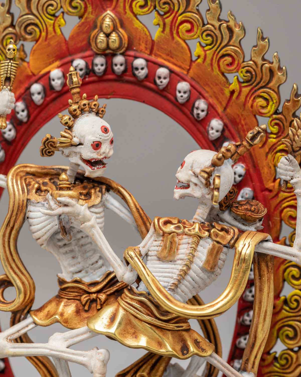 Vajrayana Chittipati Protector Statue | Tibetan Tantric Deity Sculpture for Altar Decor