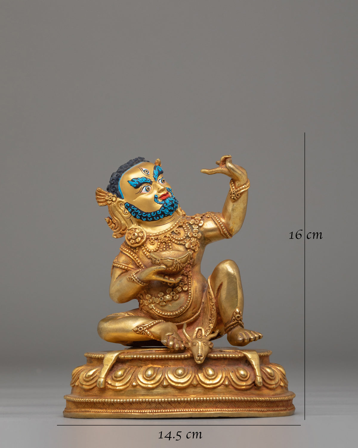 Mahasiddha Virupa Sculpture | Handcrafted Tibetan Artwork