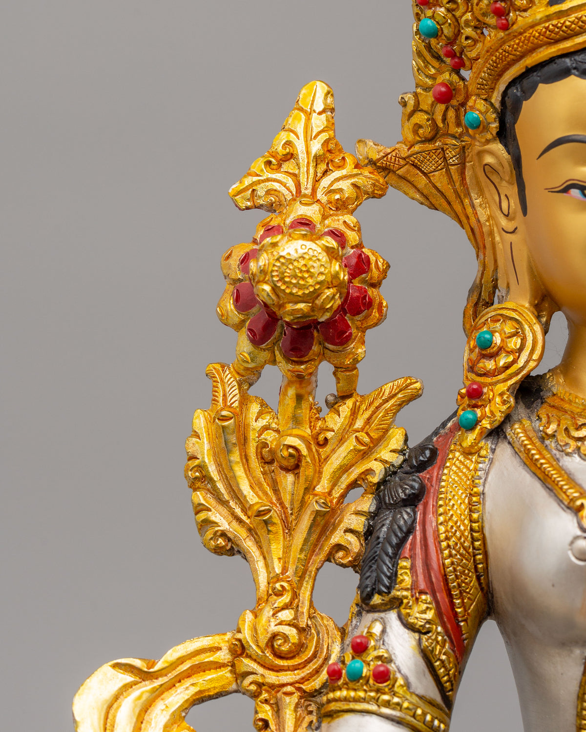 White Tara Buddhist Compassion Statue | Sacred Buddhist Artwork