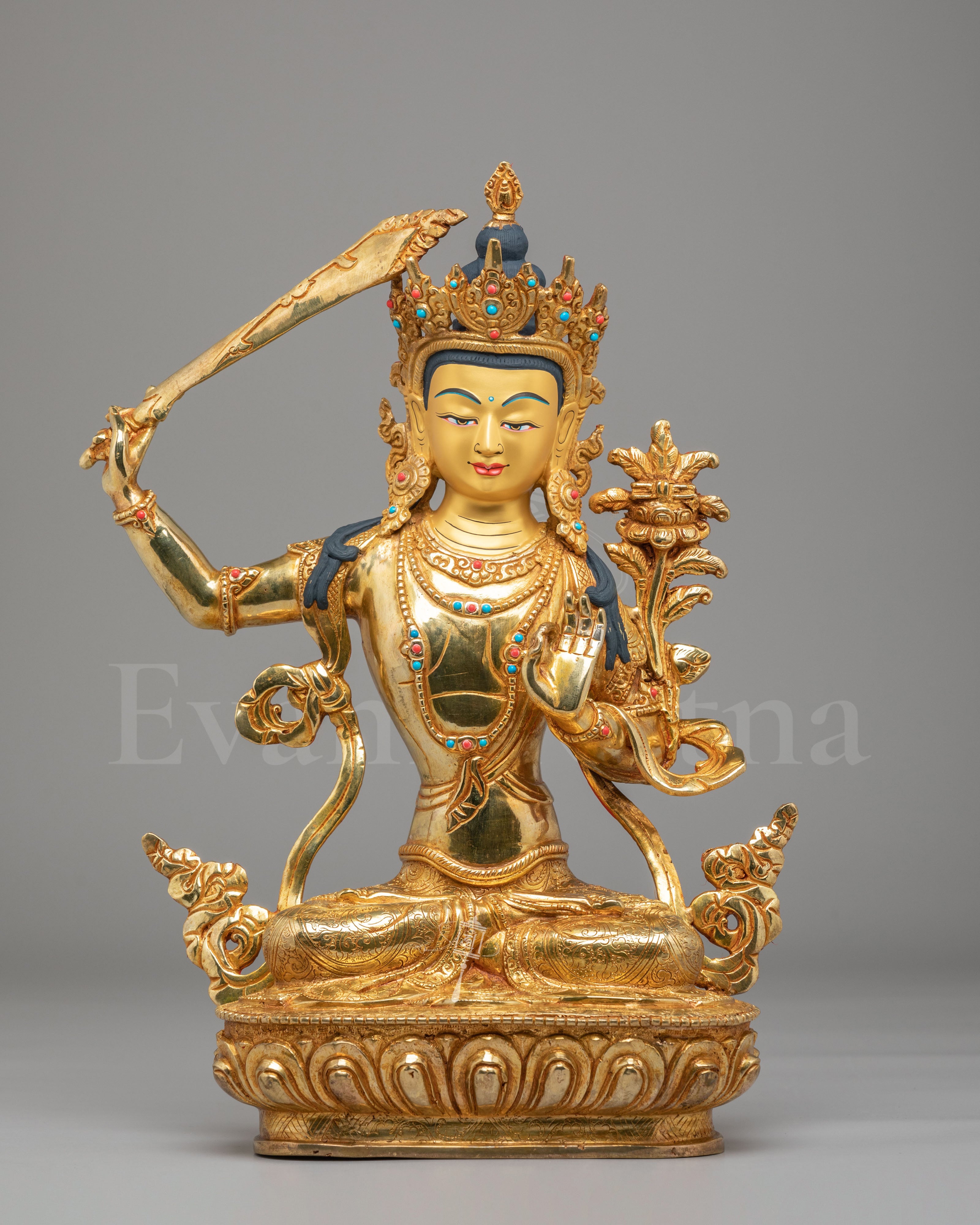 Himalayan Buddhist Manjushri Sculpture