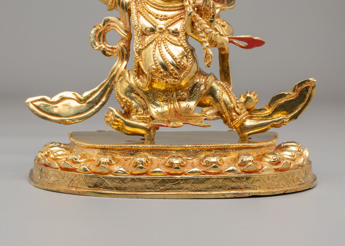 Buddhist Vajrapani Sculpture | Spiritual Protector Art