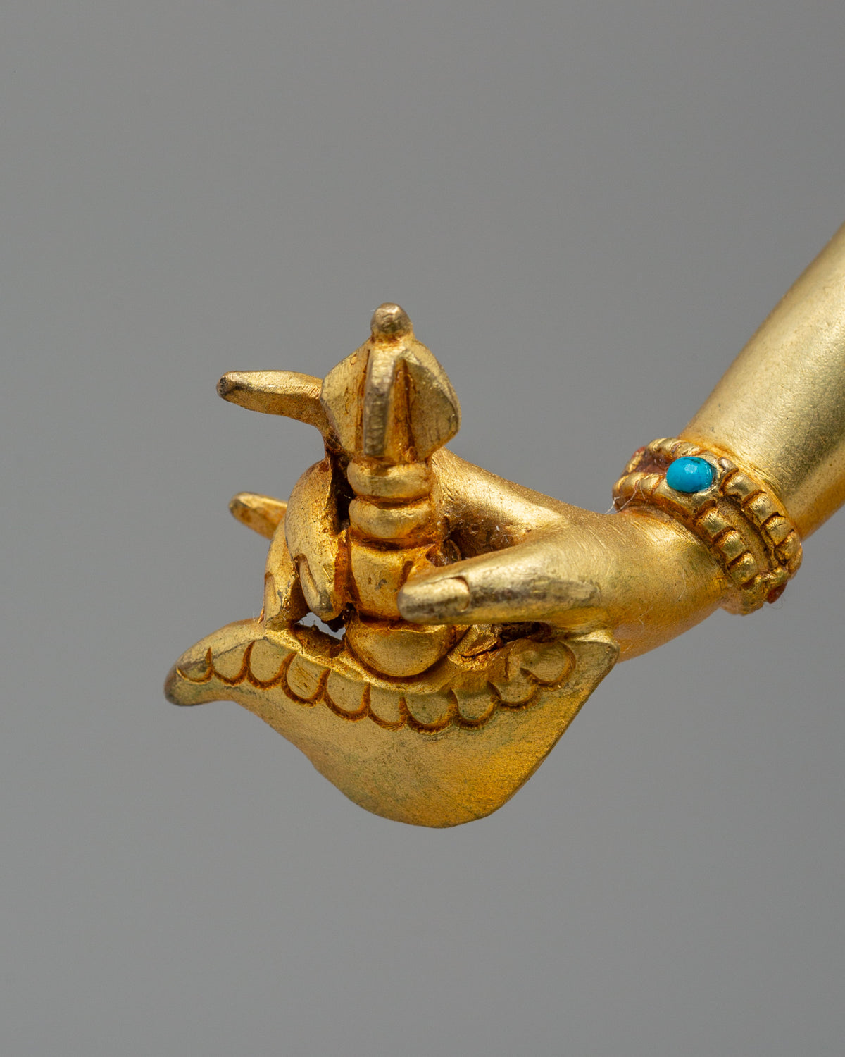 Tibetan Vajrayogini Meditation Statue | 24K Gold Plated Copper Sculpture
