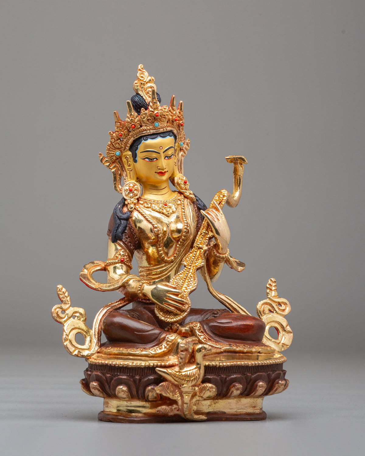 Sacred Saraswati Goddess Statue | Sacred Hindu Deity Sculpture