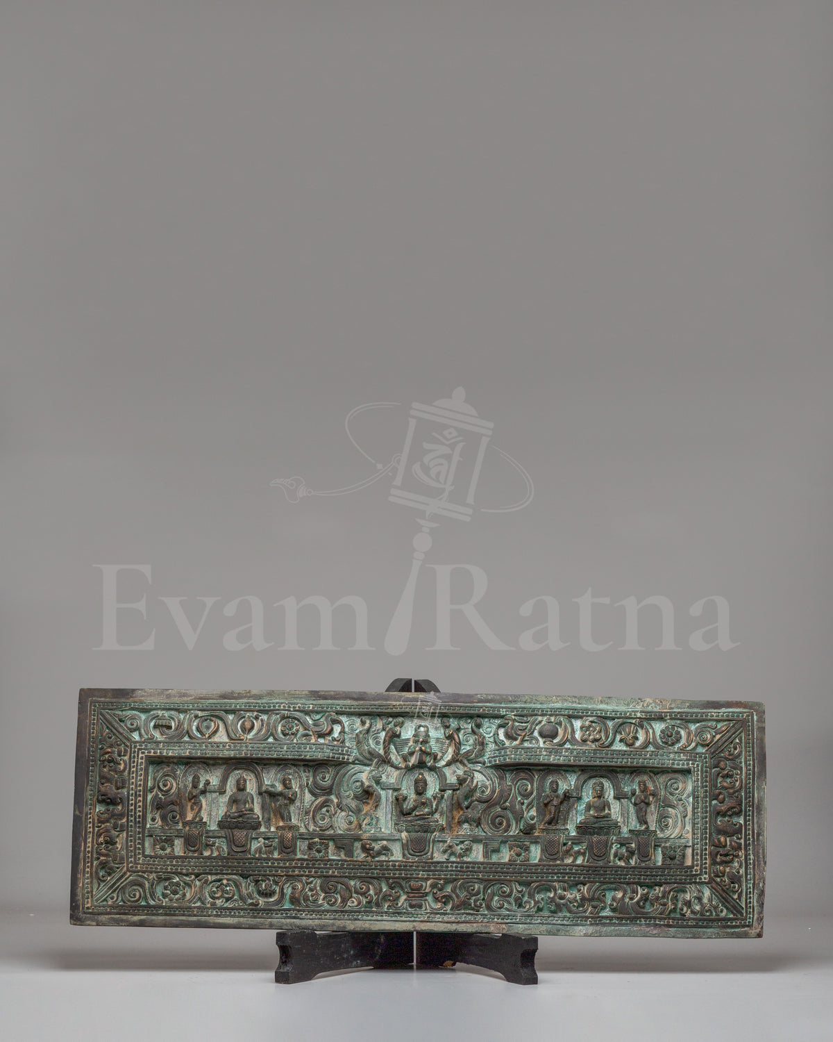 Carved Deity with Display Stand 