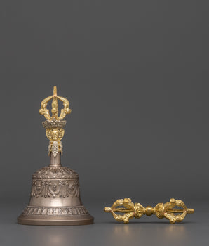Tibetan Sacred Vajra and Bell Set