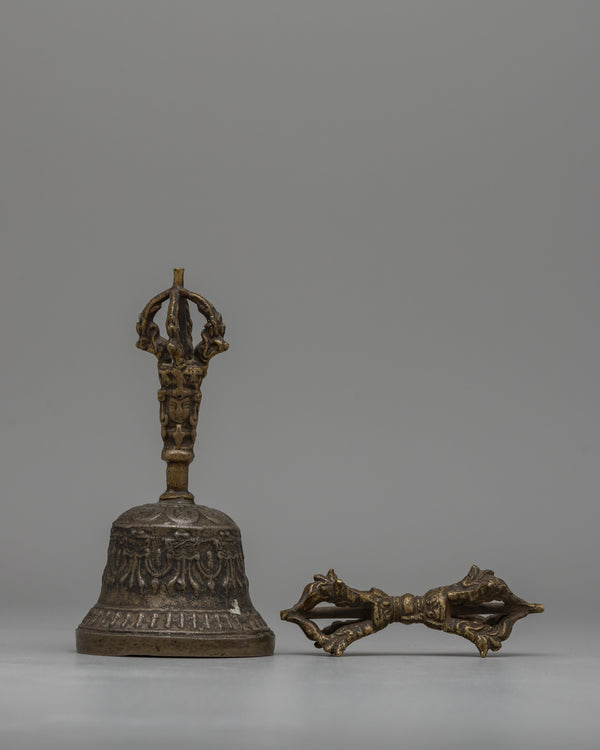 Traditional Brass Vajra & Bell 