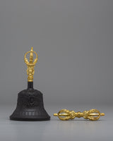 Buddhist Bell and Vajra Set
