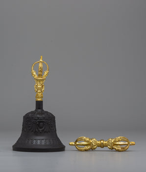 Buddhist Bell and Vajra Set
