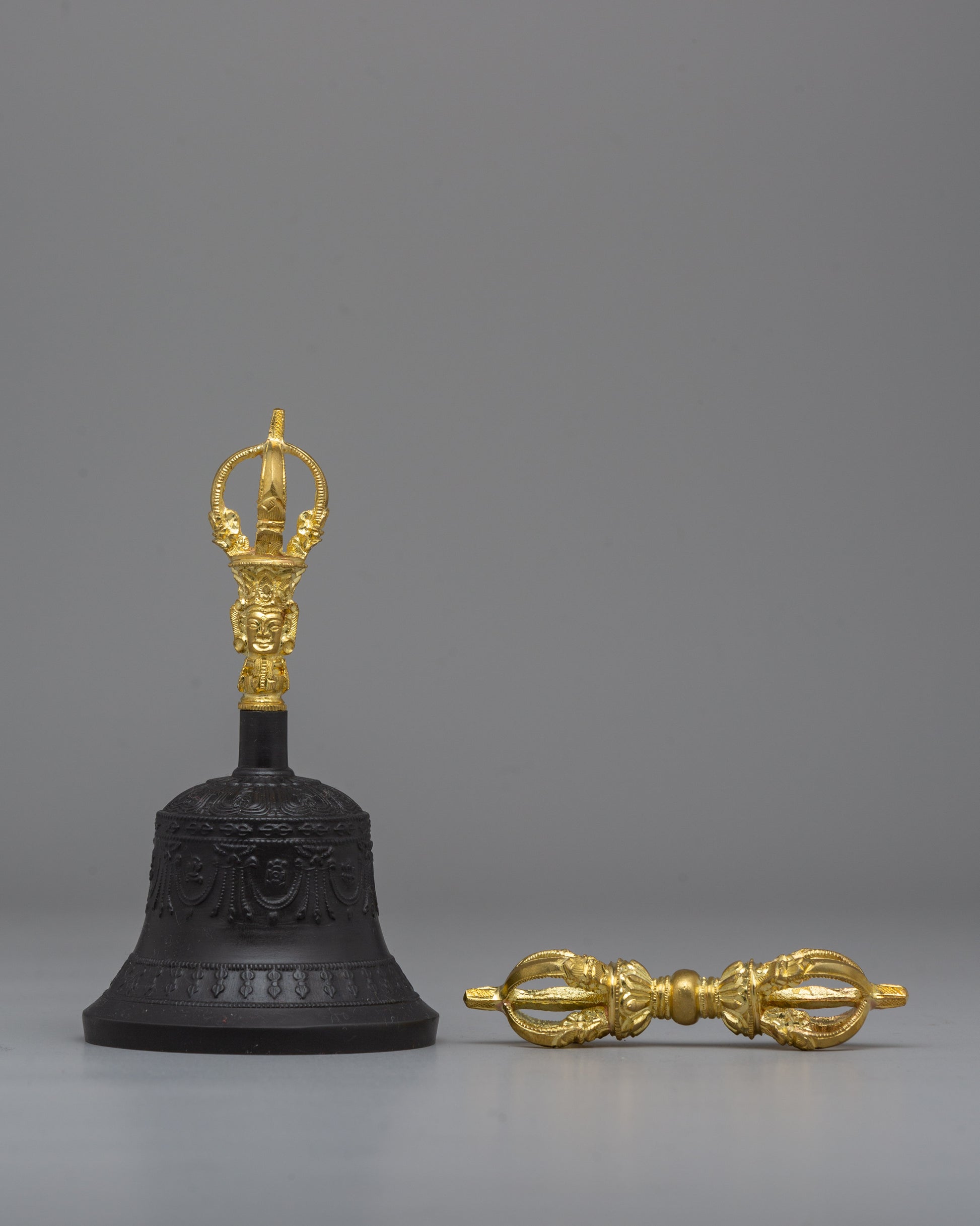 Buddhist Bell and Vajra Set