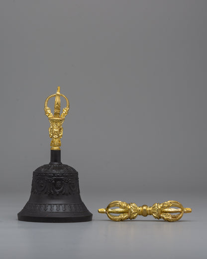 Buddhist Bell and Vajra Set