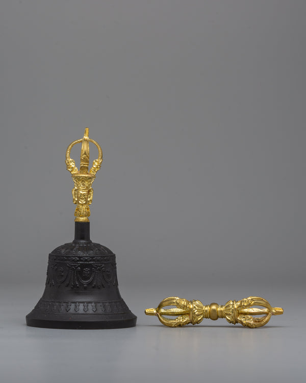 Buddhist Bell and Vajra Set