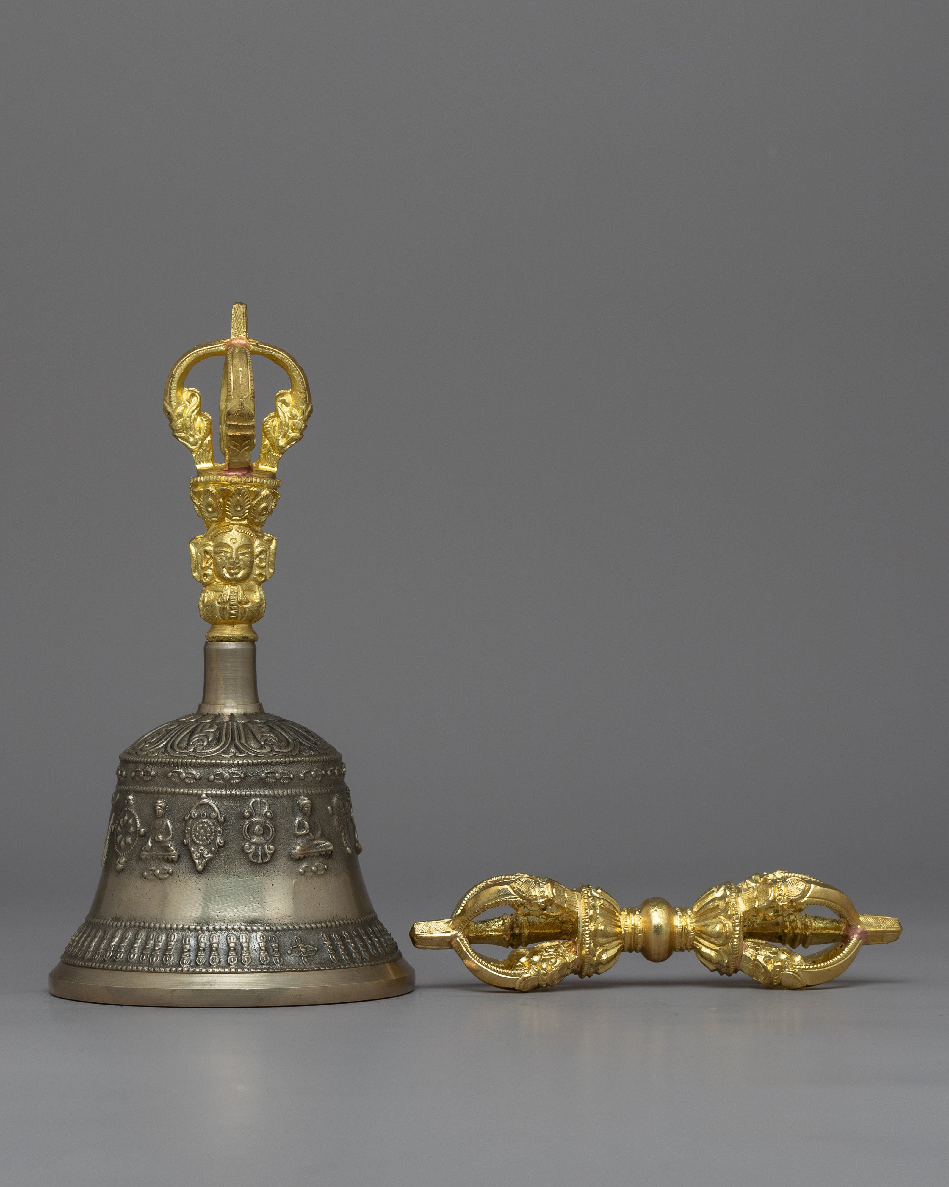 Buddhist Vajra and Bell Set | Tibetan Buddhist Ceremonial Tools