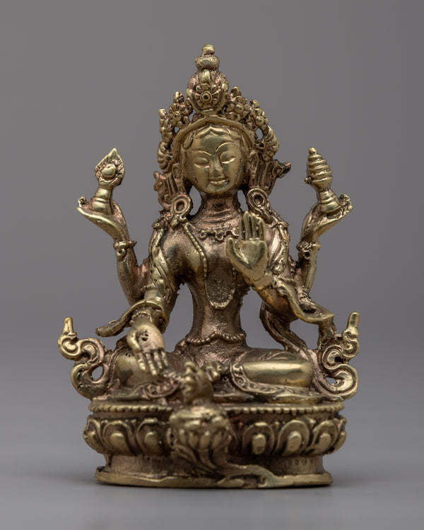 Handcrafted Brass Vasundhara Statue