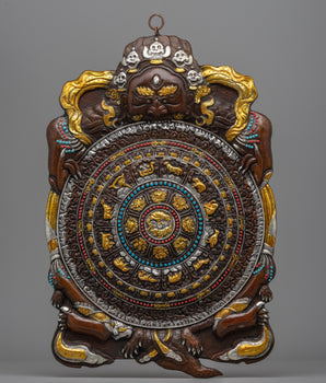 Metal Wall Hanging Buddhist Calendar