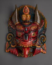 Traditional Mask | Colorful Spiritual Sculpture