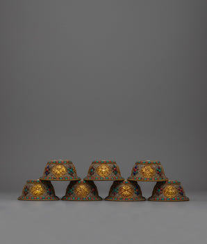 Buddhist Water Offering Bowl Set