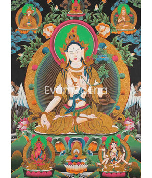 High Quality Original White Tara Thangka | Mother Goddess