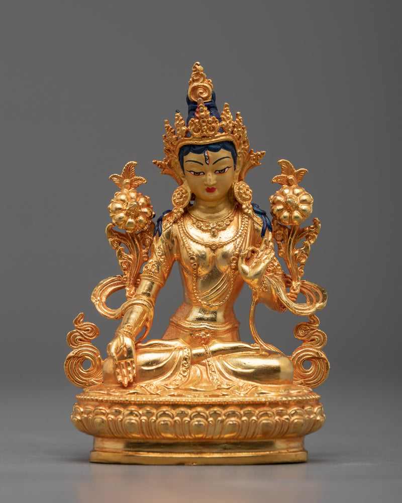 Machine Made White Tara Statue 