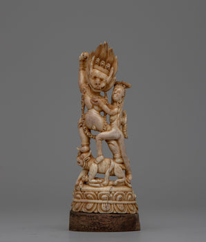 Buddhist Deity Yamantaka With Consort Yami Statue
