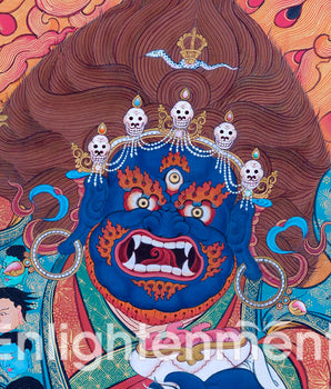 Mahakala Tibetan Thangka | Mahakala Deity for Protection| Traditional Art