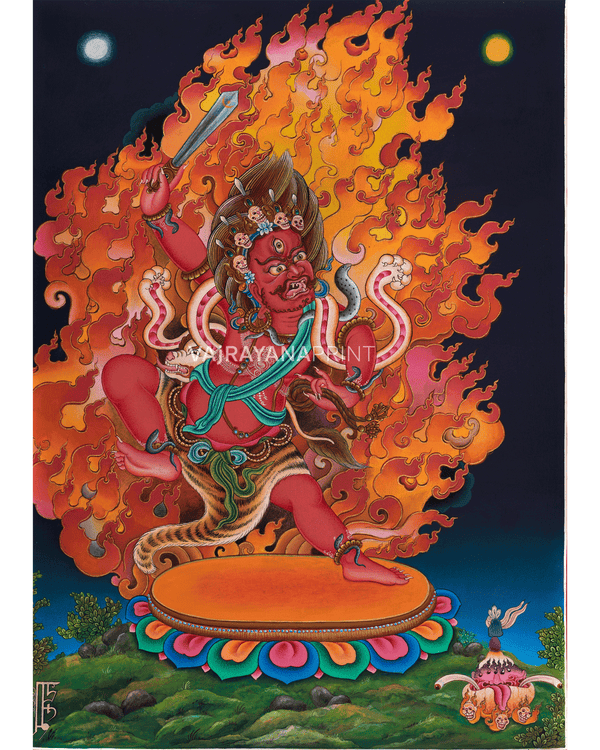 Khadgapani Goddess Thangka Print