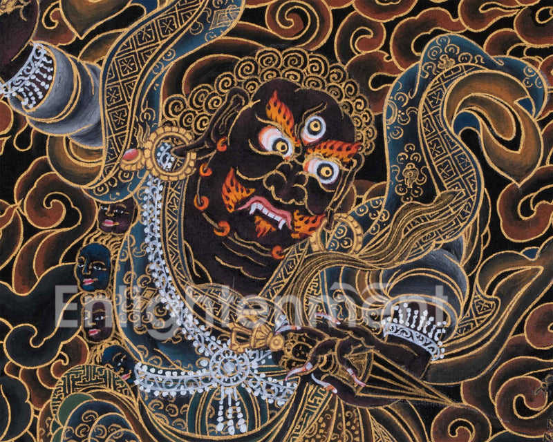 Traditional Dorje Drolo Painting | Manifestation of Maha Guru Padmasambhava | Buddhist Thangka Art