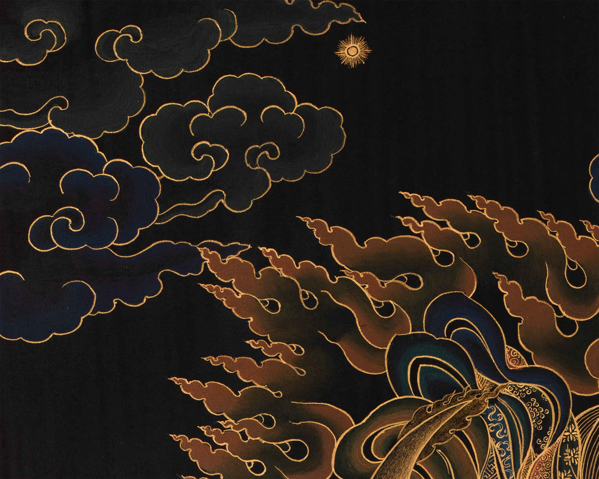 Mahakala Thangka Art | Guardian Deity in Tibetan Buddhism | Wrathful Protector
