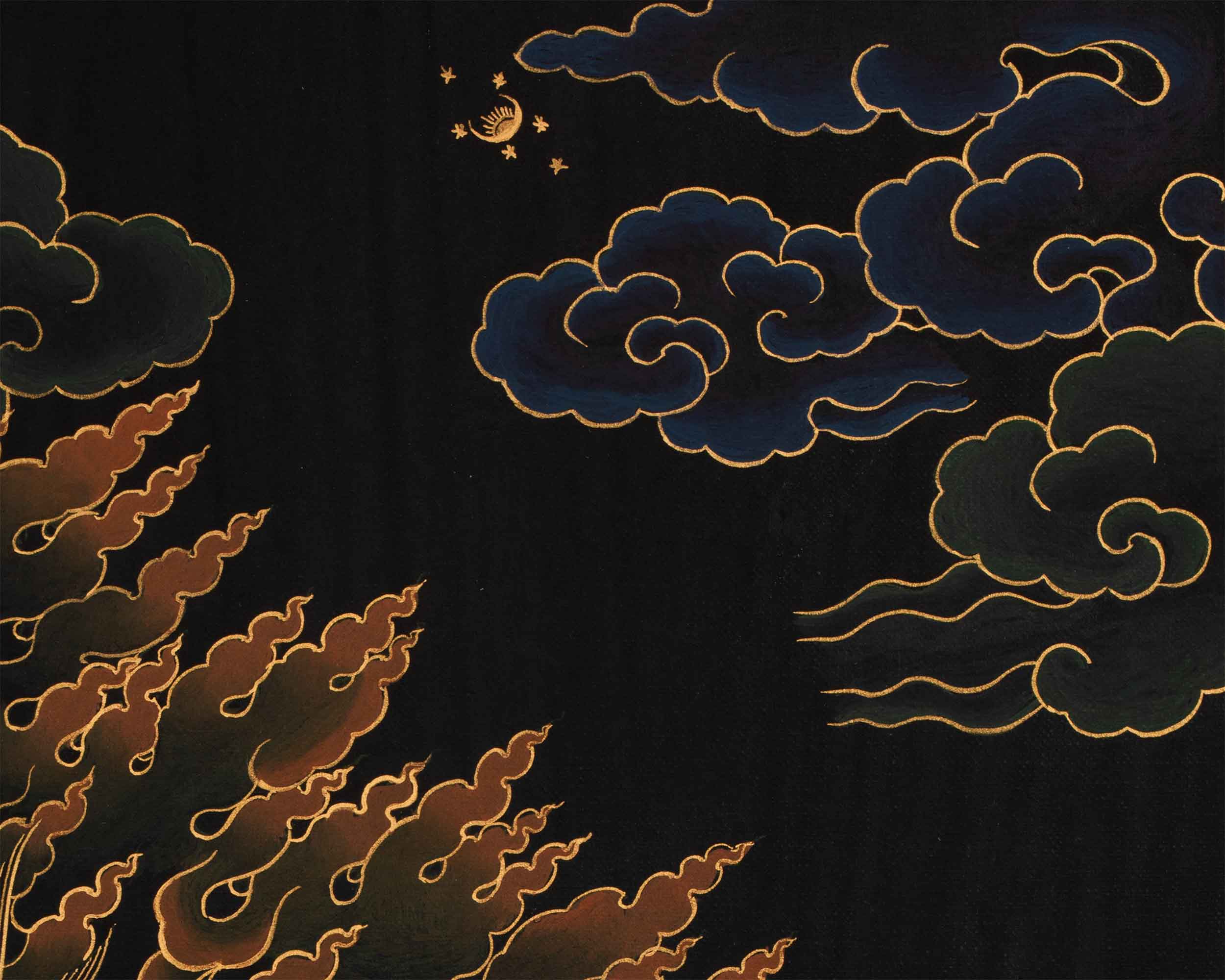 Mahakala Thangka Art | Guardian Deity in Tibetan Buddhism | Wrathful Protector