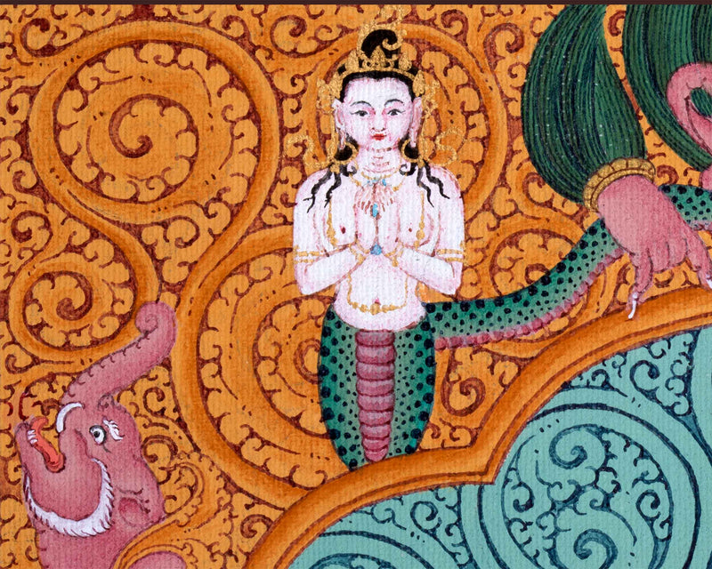 Kurukulla: Traditional Thangka Print | Stunning Kurukulla Wall Hanging |  Tibetan Buddhism