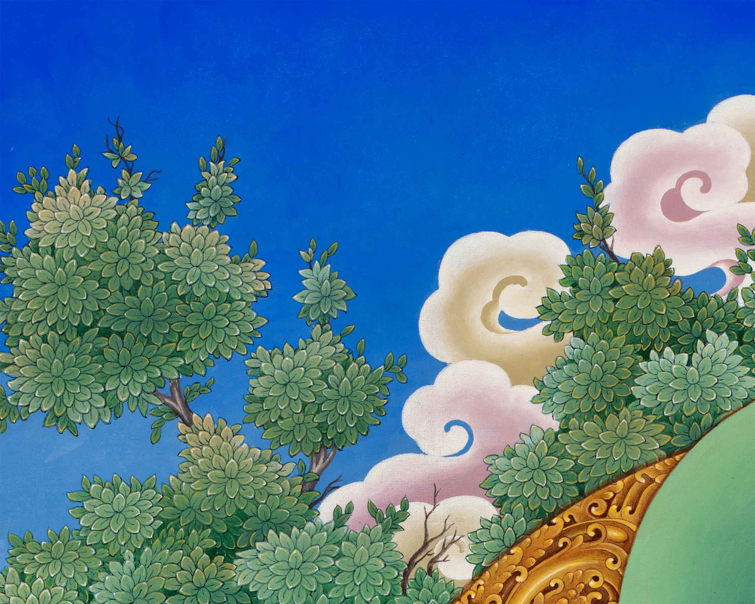 Exquisite Guru Rinpoche Thangka Print | Experience the Blessings Of Padmasambhava With Our Canvas Print