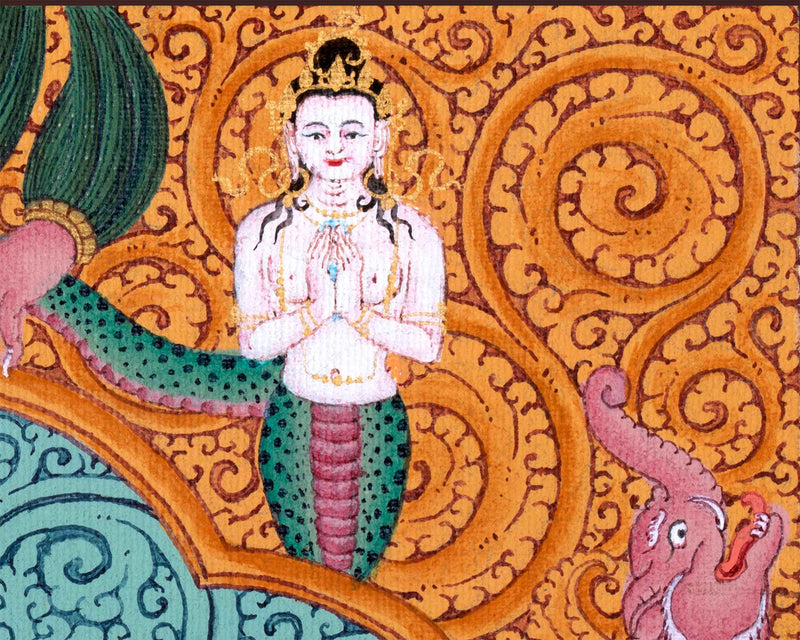 Kurukulla: Traditional Thangka Print | Stunning Kurukulla Wall Hanging |  Tibetan Buddhism