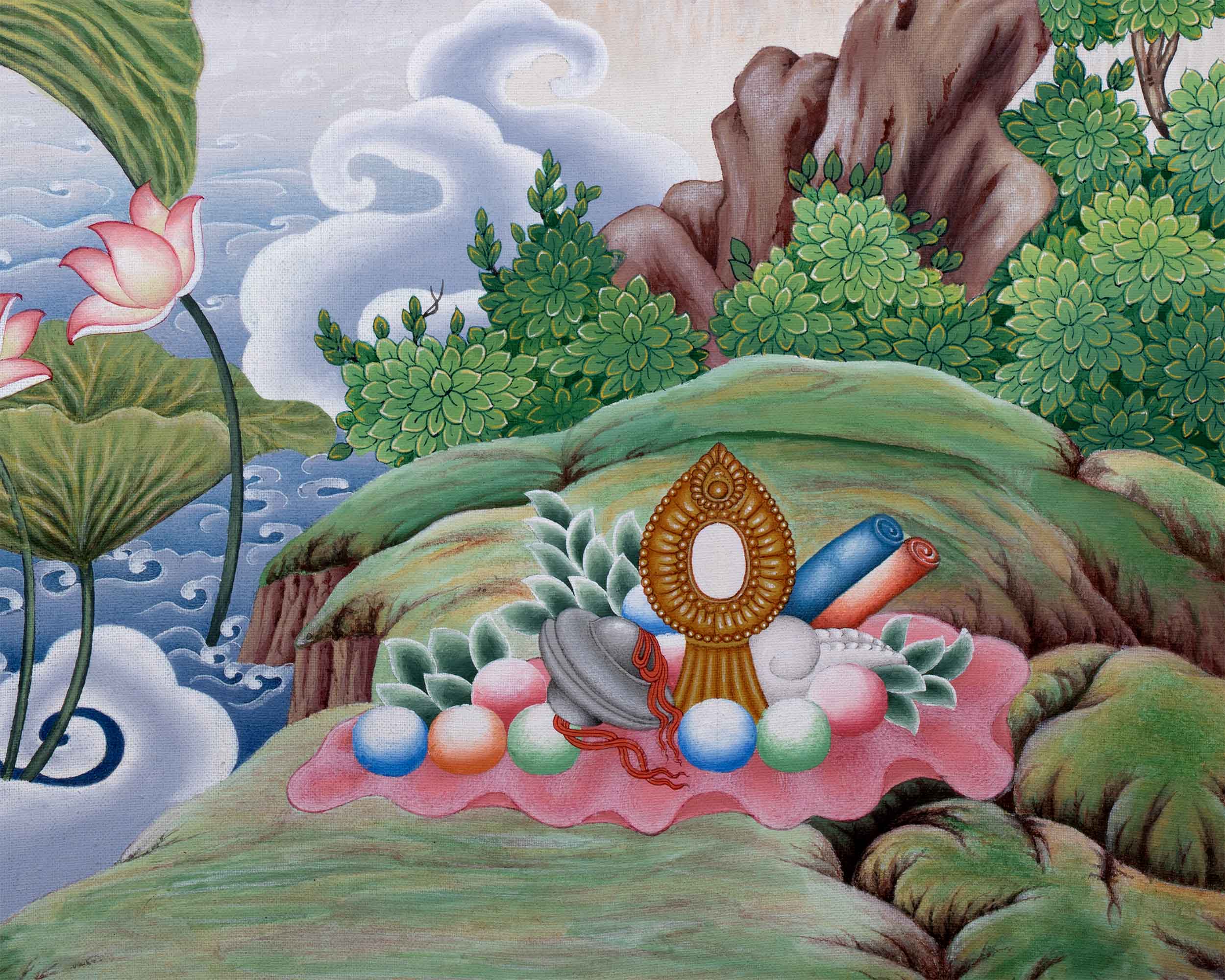 Exquisite Guru Rinpoche Thangka Print | Experience the Blessings Of Padmasambhava With Our Canvas Print