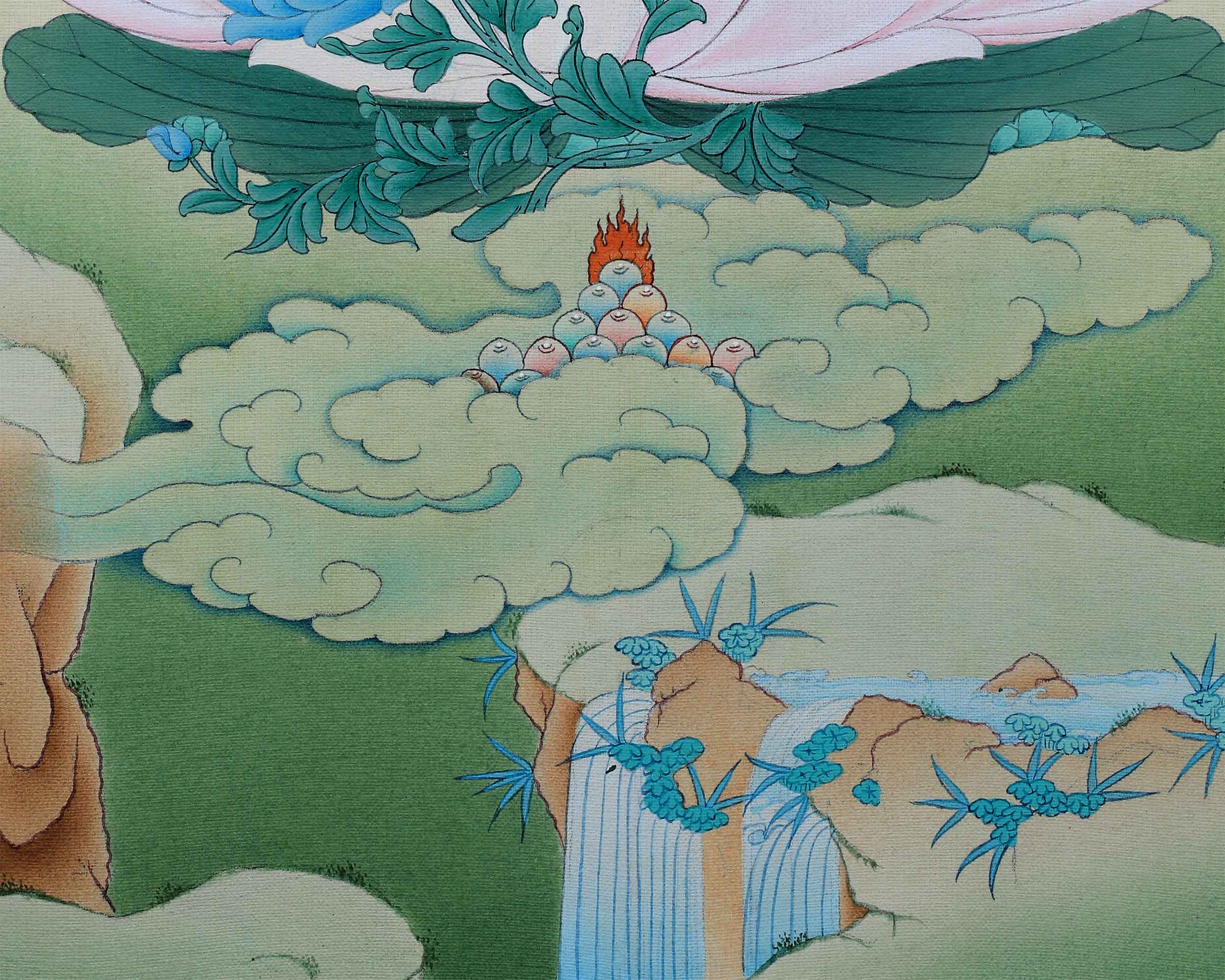 Mother Green Tara Thangka Print | Goddess of Compassion | Tibetan Buddhist Artwork