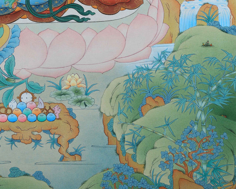 High-Quality Mother Green Tara Thangka Print | Goddess of Compassion | Buddhist Gifts
