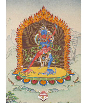 Two Armed Chakrasamvara Thangka | Vajravarahi | Khorlo Demchok |  Meditational Yidam Deity