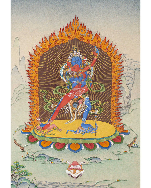 Two Armed Chakrasamvara Thangka | Vajravarahi | Khorlo Demchok |  Meditational Yidam Deity