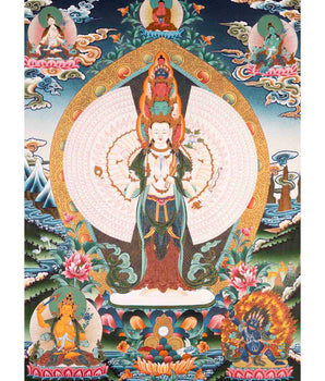 1000 Armed Avalokiteshvara Thangka