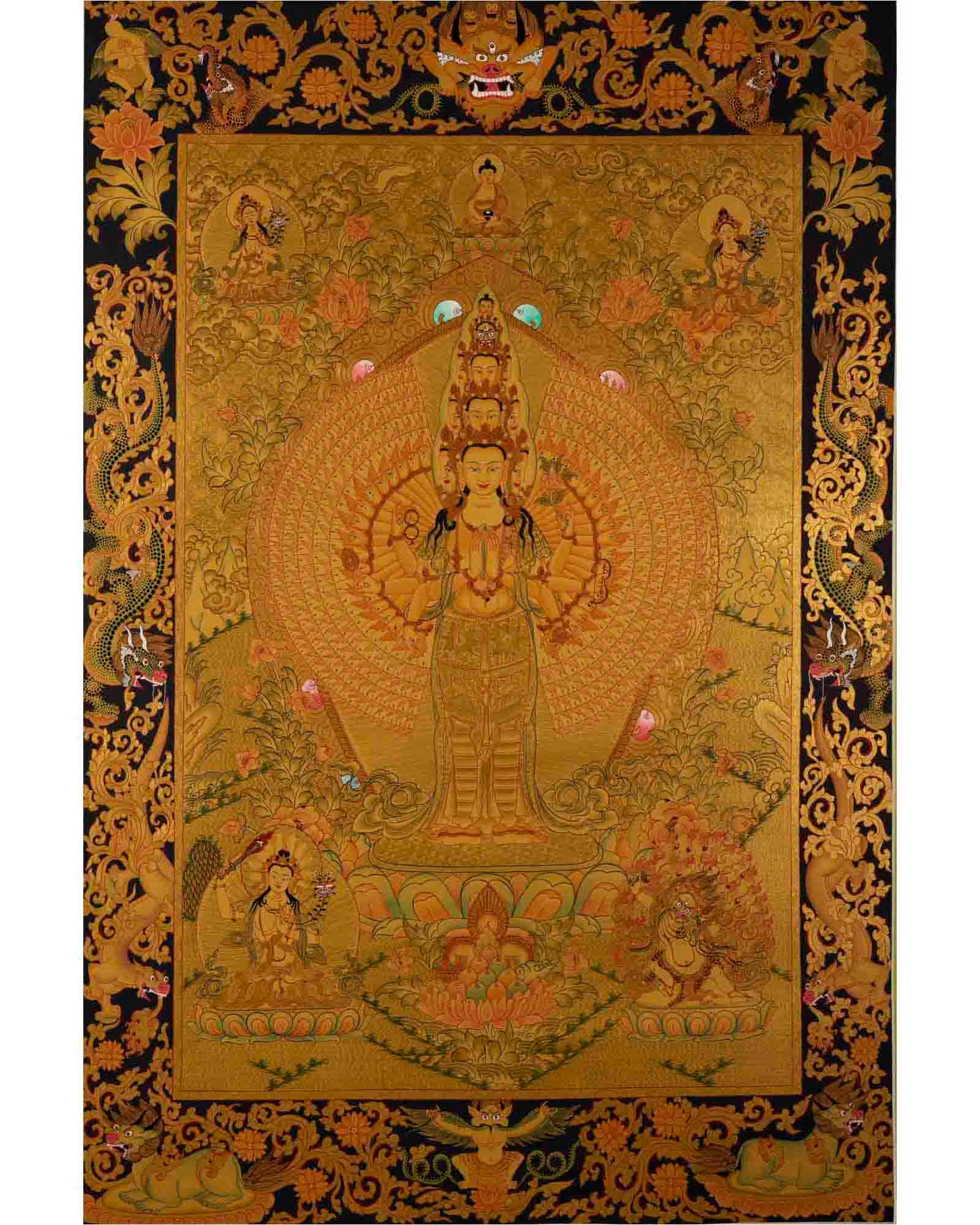 1000 Armed Avalokiteshvara Thangka